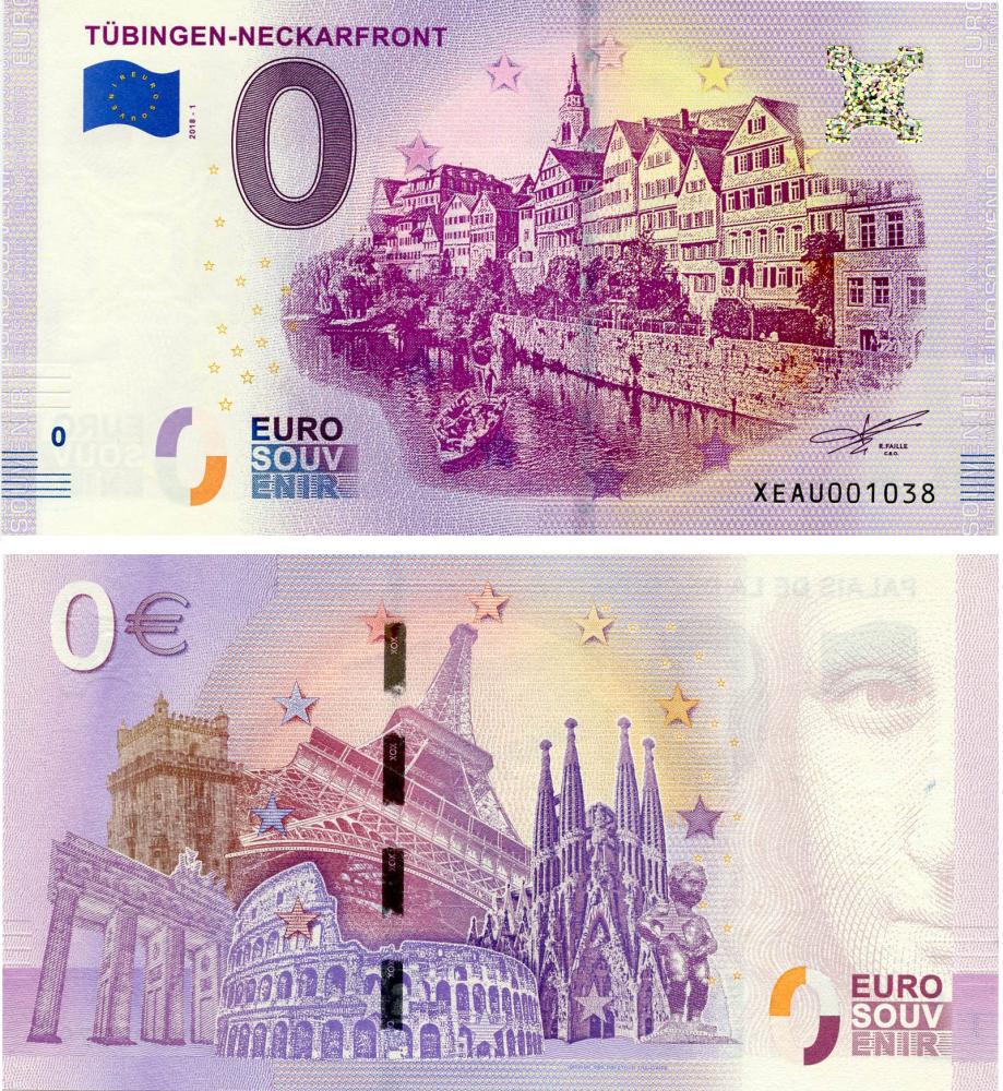 Коллекционная банкнота Германия 0 ЕВРО 2018 UNC Неккарфронт (Б17625)