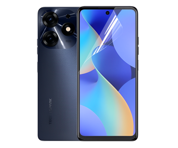 Пленка противоударная гидрогелевая Hydrogel Film для Tecno Spark 10 Pro Transparent