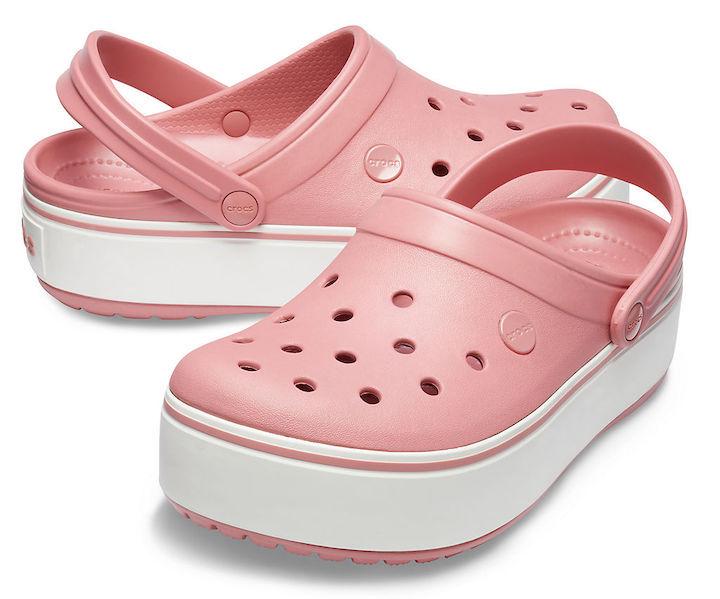 Сабо Crocs Crocband Platform Clog M5-W7 р. 37 Blossom/White - фото 1