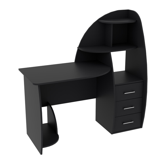 Стол компьютерный Континент СКП-2 130х55х130 см Антрацит (28219048) - фото 1 Стол компьютерный Континент СКП-2 130х55х130 см Антрацит (28219048) - фото 1