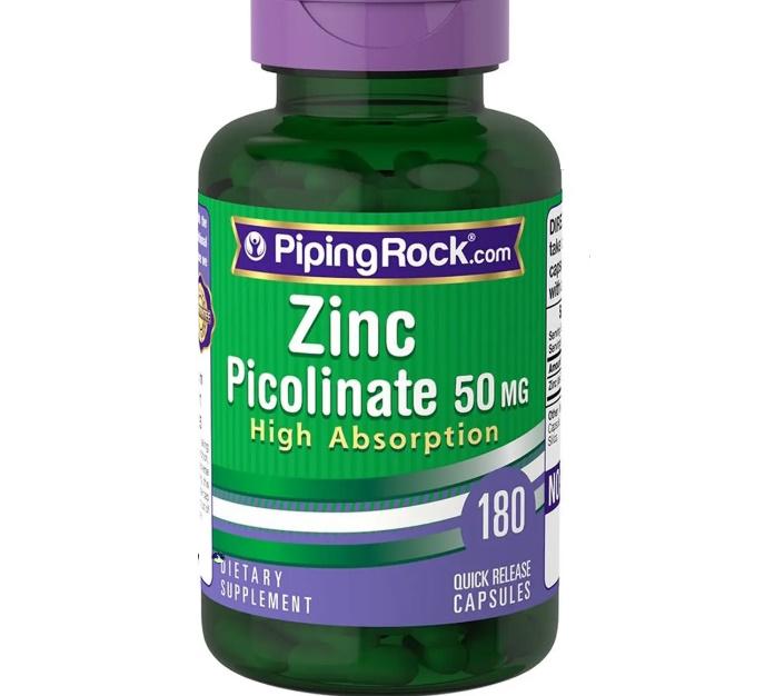 Микроэлемент Цинк Piping Rock Zinc Picolinate 50 mg 180 Caps