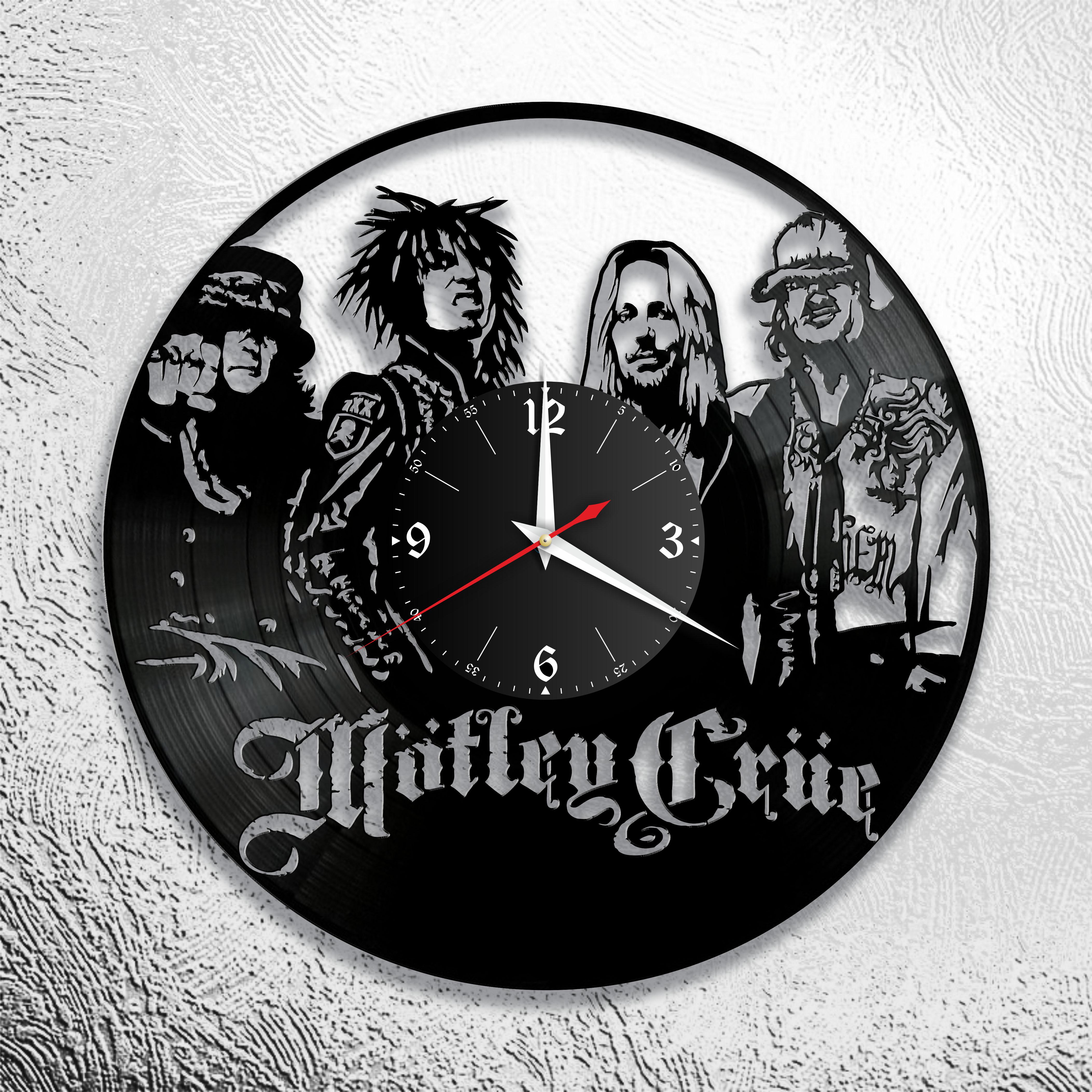Часы настенные Motley Crue 2982 из виниловой пластинки