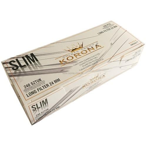 Гильзы Korona Slim White для набивки сигарет 240 шт.