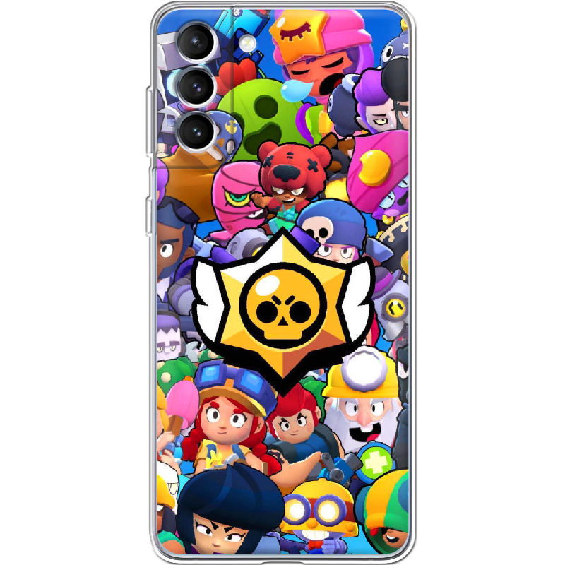 Чехол BoxFace Samsung Galaxy S21 FE (G990) Brawl Stars Прозрачный силикон (43973-up2389-43973)