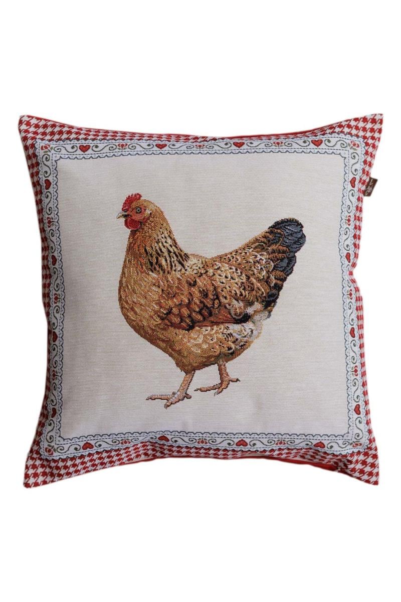 Наволочка гобеленовая Прованс Добробут Ряба 45х45 см (044436) Наволочка гобеленовая Прованс Добробут Ряба 45х45 см (044436)