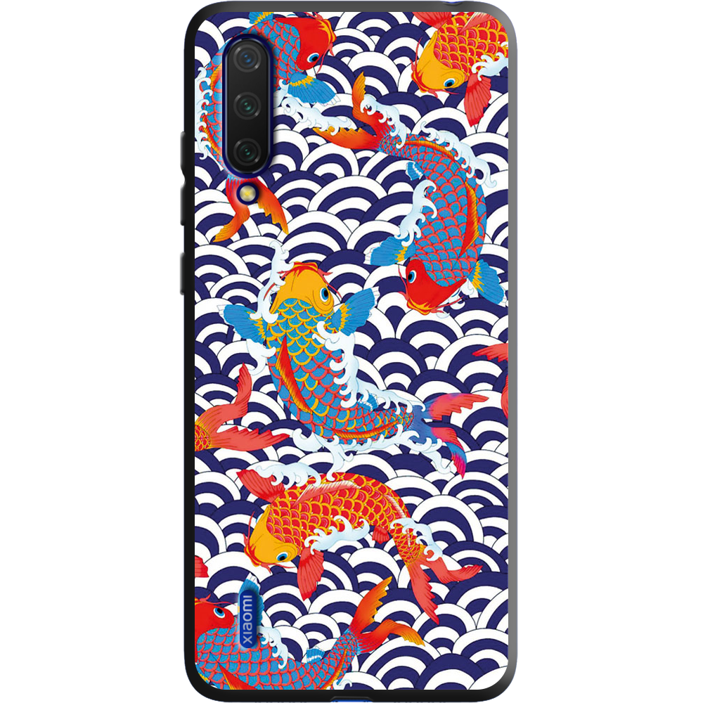 Чохол BoxFace Xiaomi Mi 9 Lite Koi Fish Чорний силікон (38311-up2477-38694)