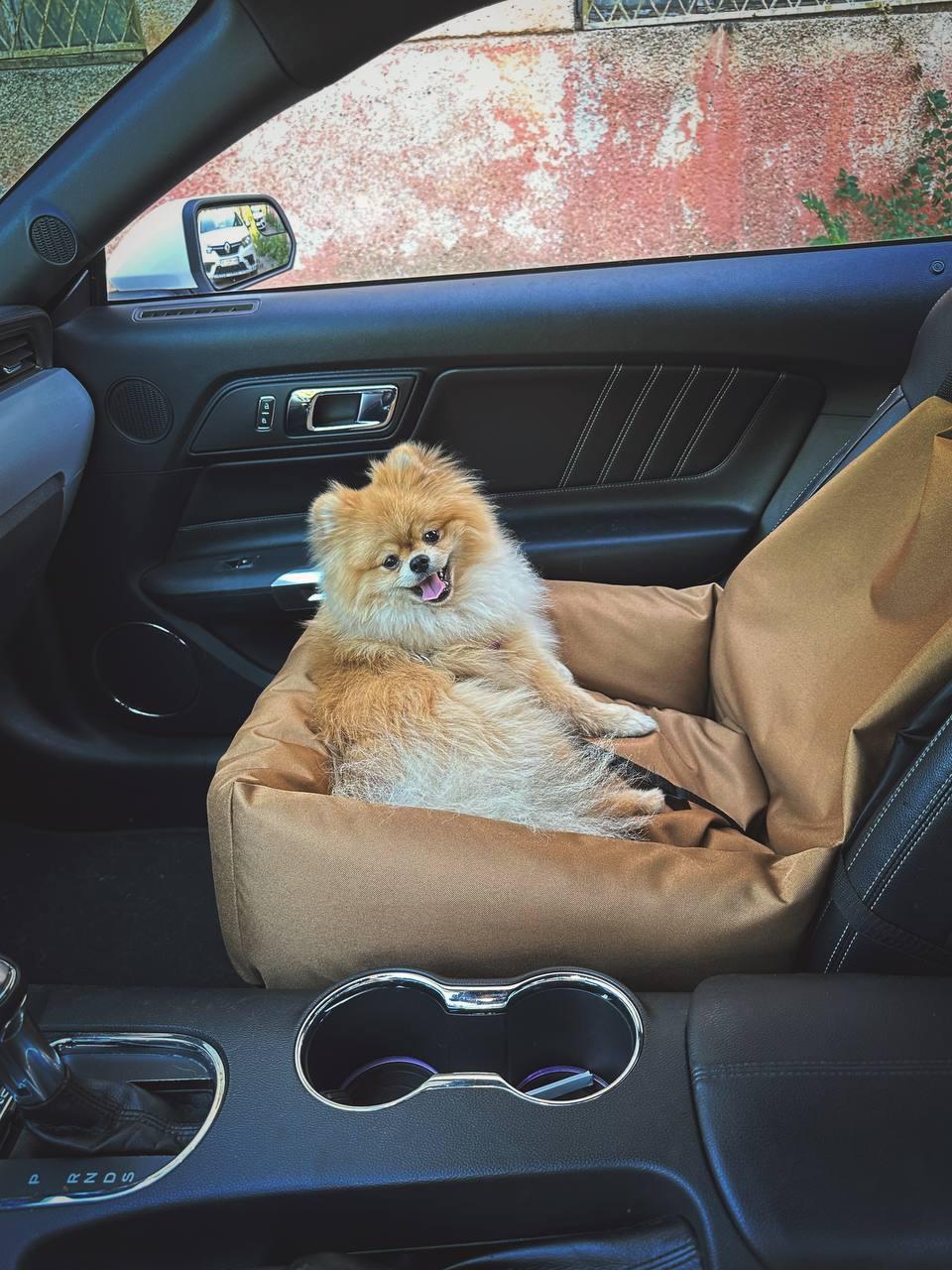 Автокресло-автогамак Incor для собак и кошек с чехлом 52x52 см Коричневый (К-52) - фото 8 Автокресло-автогамак Incor для собак и кошек с чехлом 52x52 см Коричневый (К-52) - фото 8