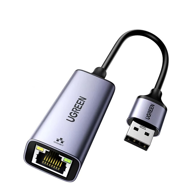 Адаптер сетевой UGREEN CM209 USB-A Gigabit Ethernet Adapter RJ45 1000mb/s Space Gray (2000211)