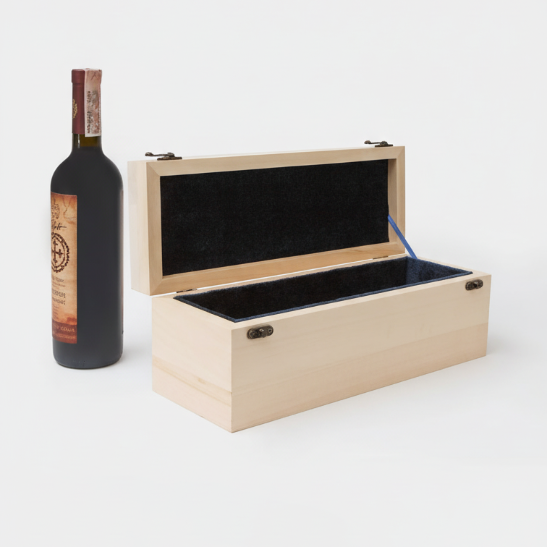 Заготовка коробки для вина дерев’яна 36х13х13 см (zpv1)