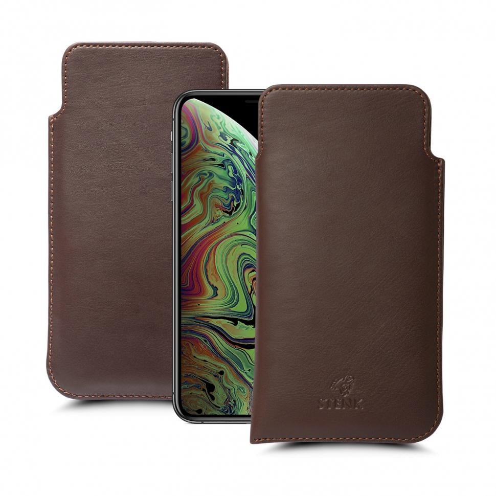 Футляр Stenk Elegance для Apple iPhone Xs Max Коричневый (63021)
