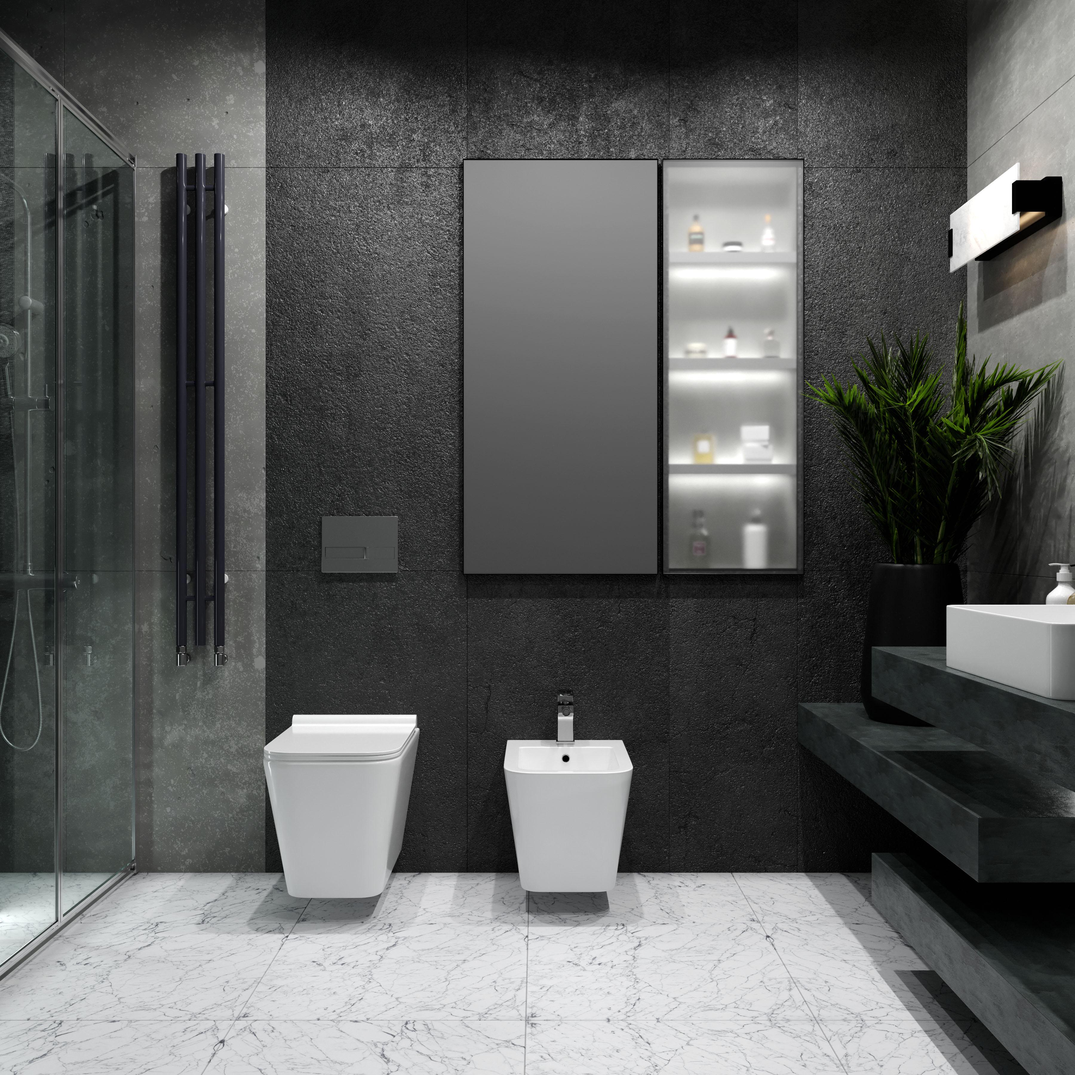 Унитаз подвесной Koller Pool Kvadro KR-0530-RQ безобедочный с сиденьем с микролифтом (195067) - фото 3 Унитаз подвесной Koller Pool Kvadro KR-0530-RQ безобедочный с сиденьем с микролифтом (195067) - фото 3