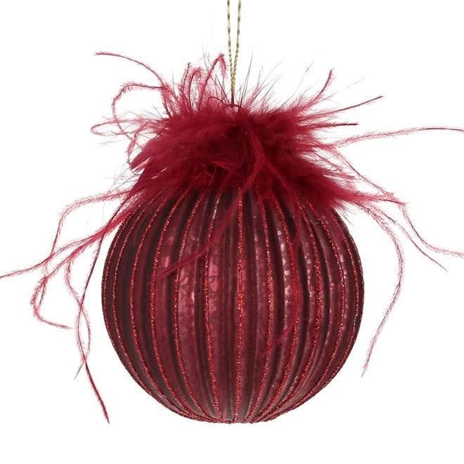 Набор шариков стеклянных новогодних 8 см 6 шт. (12607)