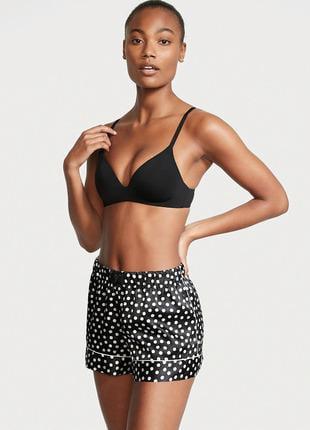 Піжама сатинова майка/шорти Victoria's Secret Flannel Short Pajama Set XS Чорний (26811456D) - фото 5 Піжама сатинова майка/шорти Victoria's Secret Flannel Short Pajama Set XS Чорний (26811456D) - фото 5