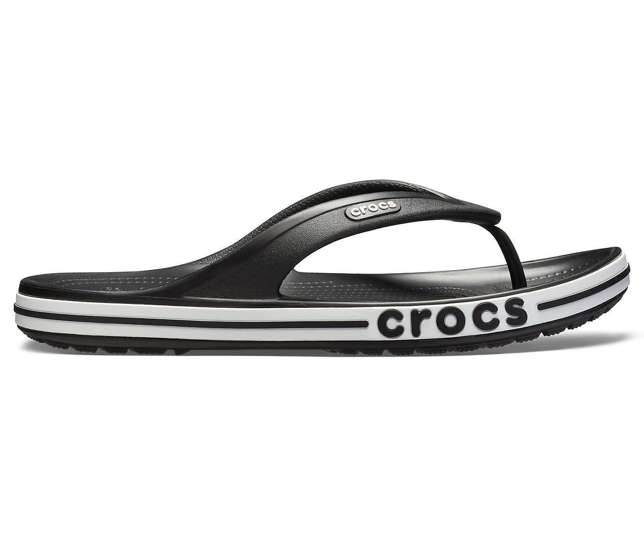 Вьетнамки Crocs Bayaband Flip M5W7 р. 37 24 см Black/White (205393)