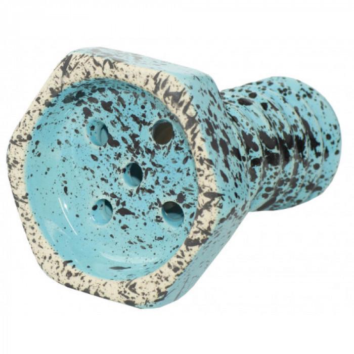 Чаша для кальяна Tor Evil Screw Bowl Glaze Черно-голубой (482001647)