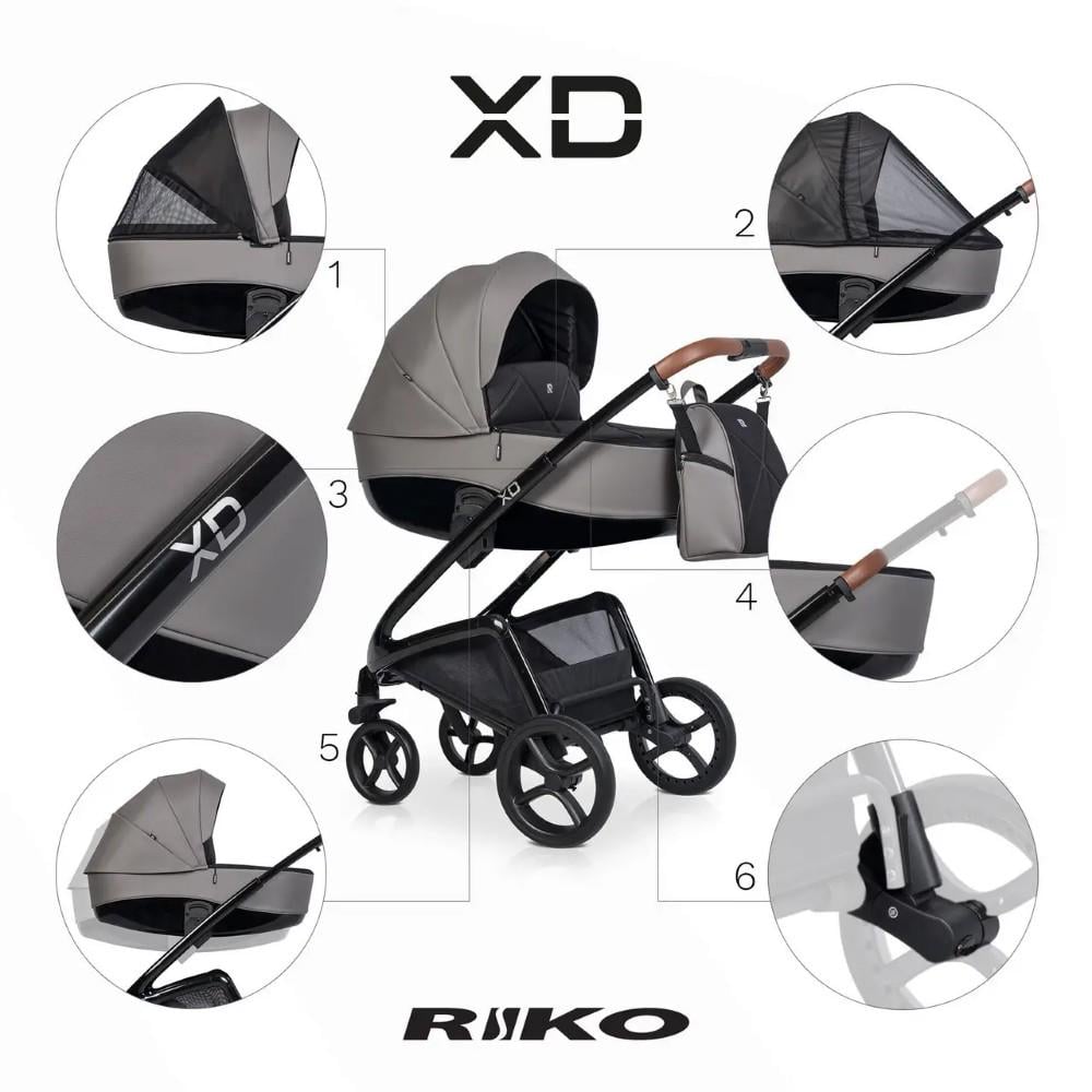 Коляска Riko XD PRO 01 Anthracite (RXD-01_vsedNM) - фото 6