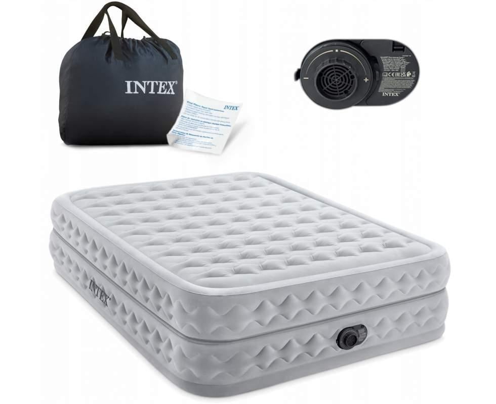 Матрас надувной двухместный Intex 152 х 203 х 51 см со встроенным насосом (64490) - фото 2 Матрас надувной двухместный Intex 152 х 203 х 51 см со встроенным насосом (64490) - фото 2