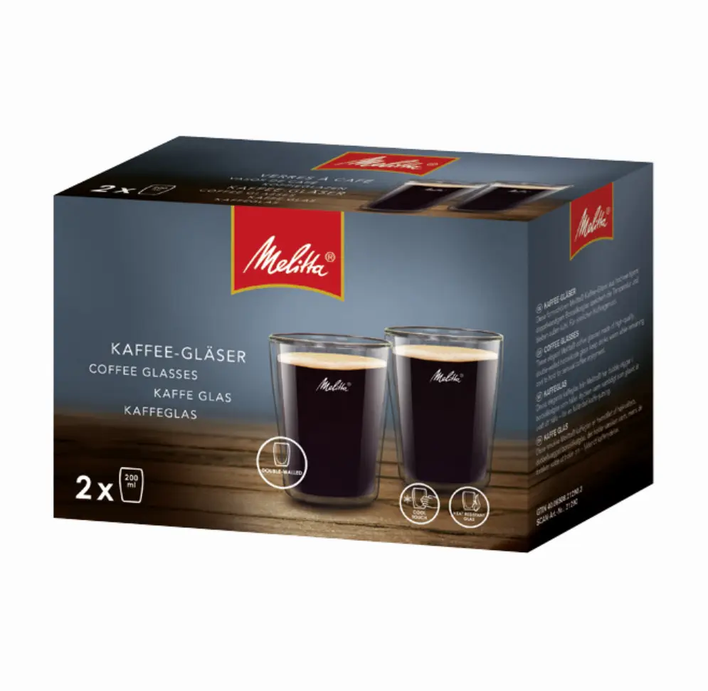 Стаканы с двойными стенками Melitta 200 мл 2 шт. (400650821290)