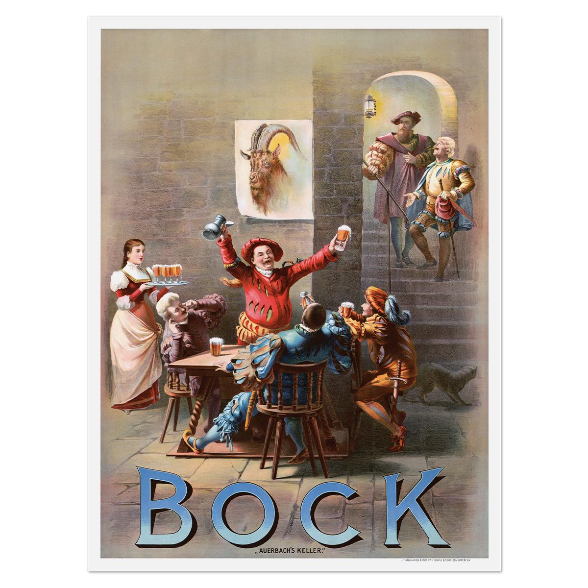 Плакат винтажный Bock Auerbach’s Keller 1892 64x86 см (0026) Плакат винтажный Bock Auerbach’s Keller 1892 64x86 см (0026)