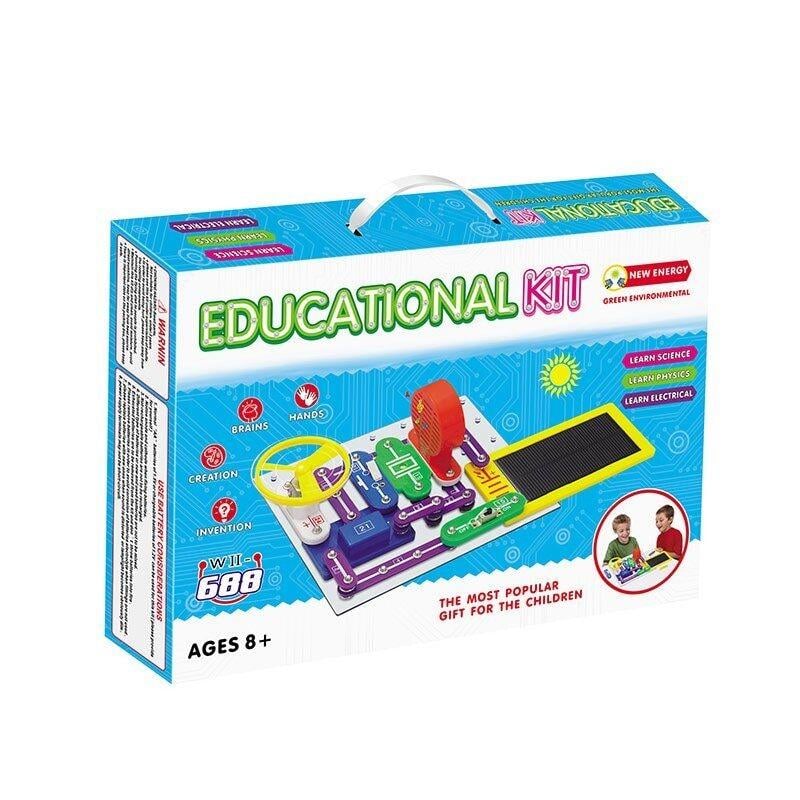 Конструктор електронний Education 30 елементів/світло/сонячна батарея/діод/600 експериментів Multicolor (159264)