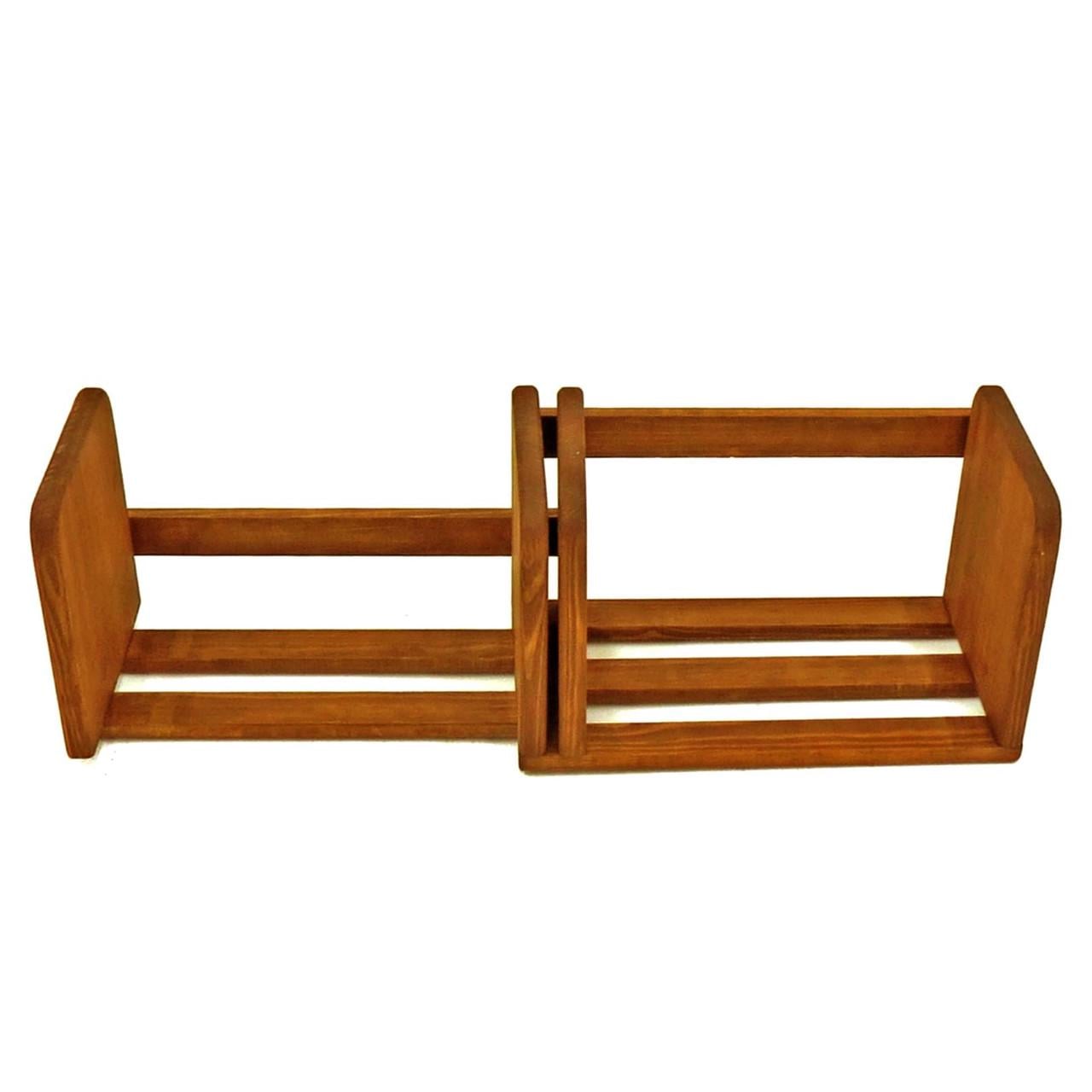 Полка книжная настольная из дерева Девин Охра (КПА-014104)