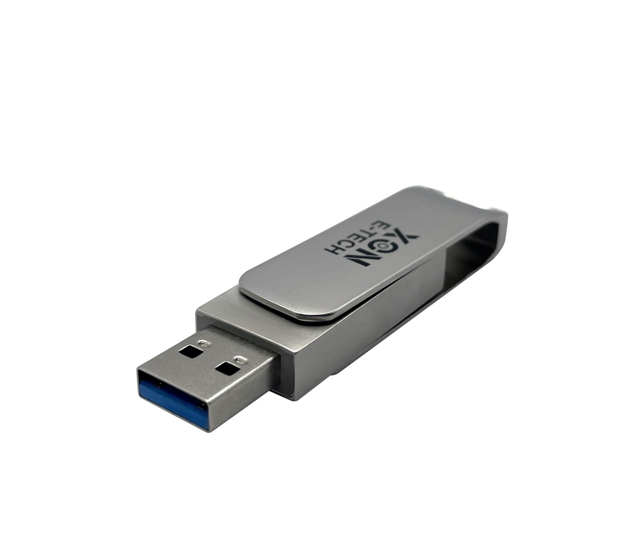 Флеш-накопитель XON FlashDrive DuoConnect 256 Гб Серый (FX3DR256MS 7638) - фото 6