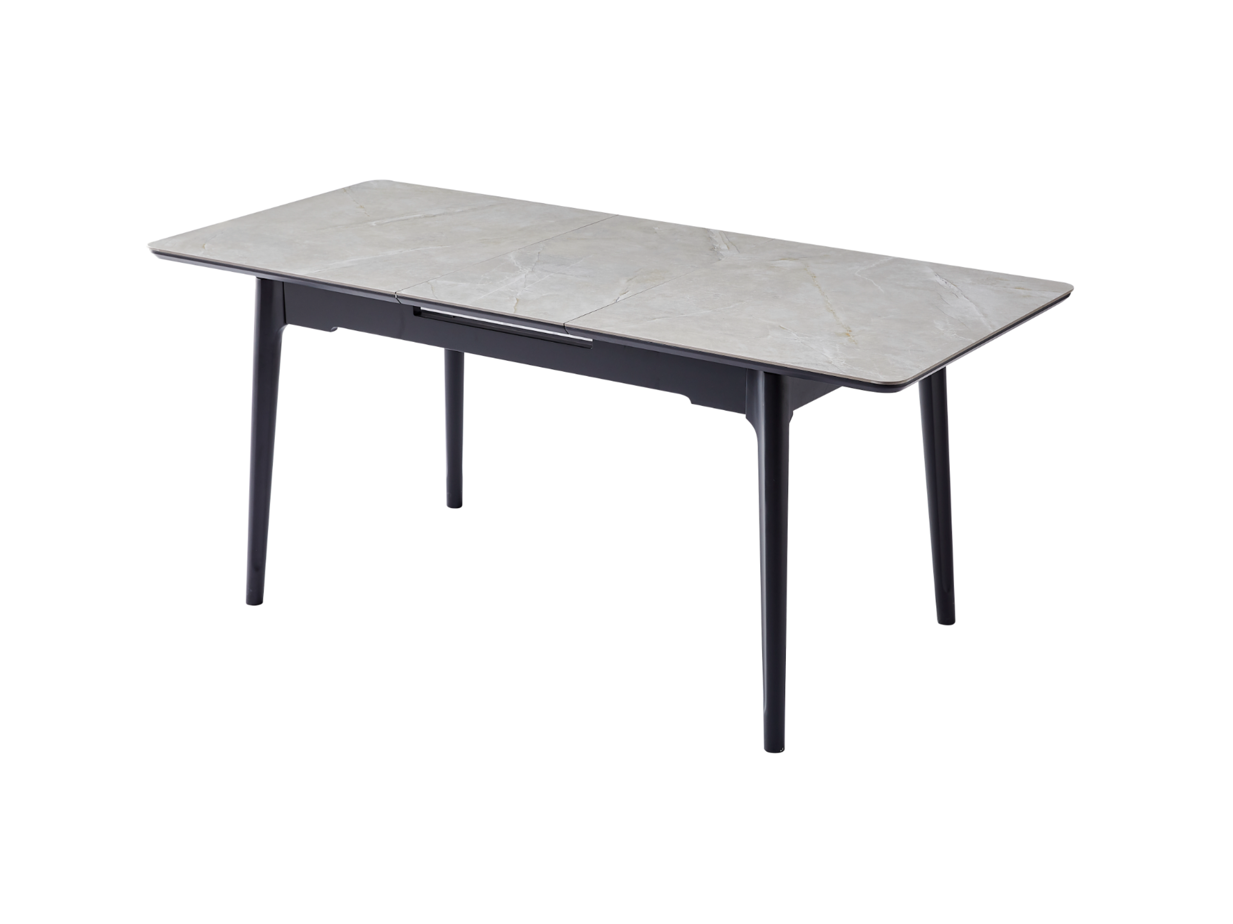 Стол обеденный раздвижной Vetro Mebel 1400- 1800x800x760 мм Калаката мрамор/Черный(TМ-89) - фото 2 Стол обеденный раздвижной Vetro Mebel 1400- 1800x800x760 мм Калаката мрамор/Черный(TМ-89) - фото 2