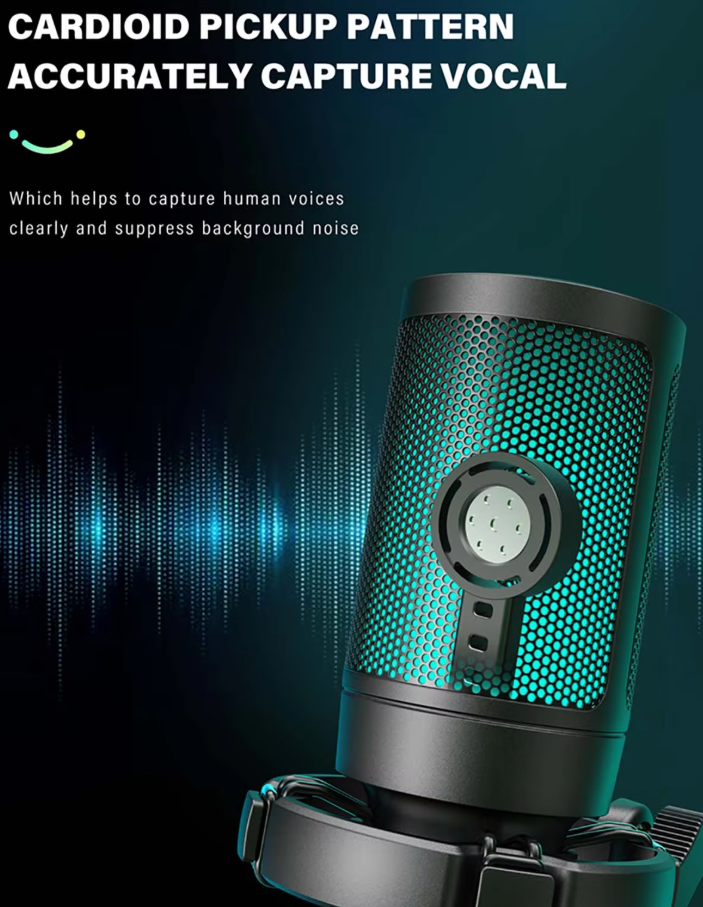 Микрофон студийный FIFINE AmpliGame RGB USB Gaming Microphone (A2) - фото 6 Микрофон студийный FIFINE AmpliGame RGB USB Gaming Microphone (A2) - фото 6