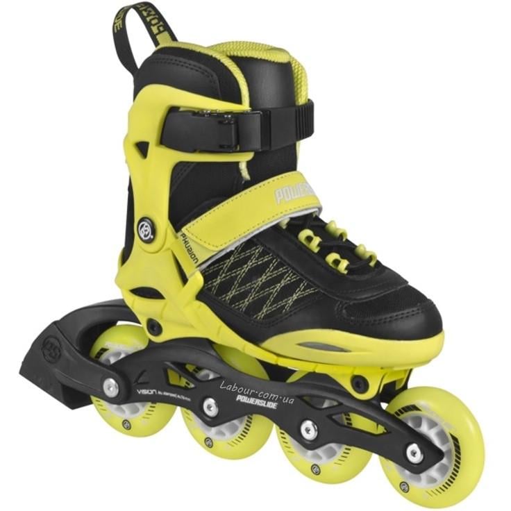 Детские ролики Powerslide Galaxy Neon Yellow р. 28-32 Черно-желтый