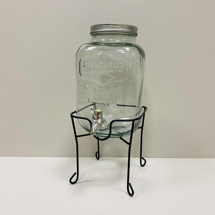 Лимонадник стеклянный S&T с металлической крышкой на подставке для напитков 6 л (4433) - фото 2 Лимонадник стеклянный S&T с металлической крышкой на подставке для напитков 6 л (4433) - фото 2