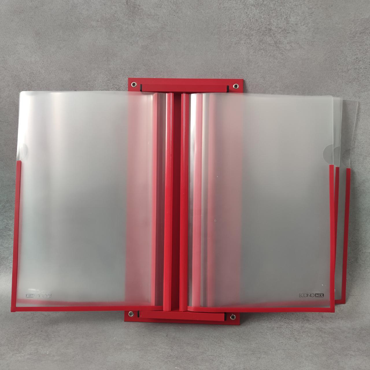 Стенд-книжка Економ на 5 кишень без заголовку Червоний (244093869)