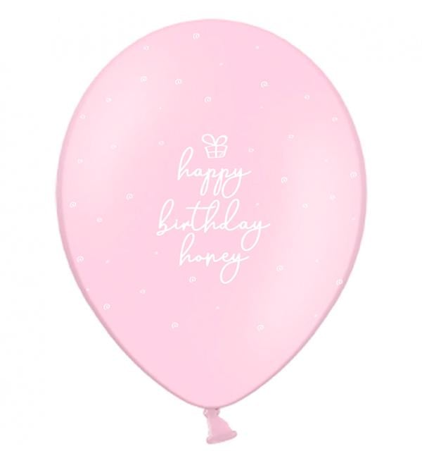 Воздушные шары Happy Birthday honey 5 шт. Ø 30 см Розовый (12634889) Воздушные шары Happy Birthday honey 5 шт. Ø 30 см Розовый (12634889)