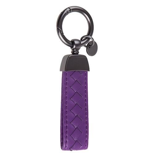 Брелок Vitol кожаный длинный с плетением (209414)