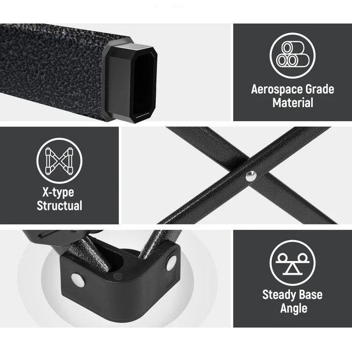 Туристическое кресло раскладное KingCamp Lemon Grey (KC2224_VOLCAPETRA) - фото 4