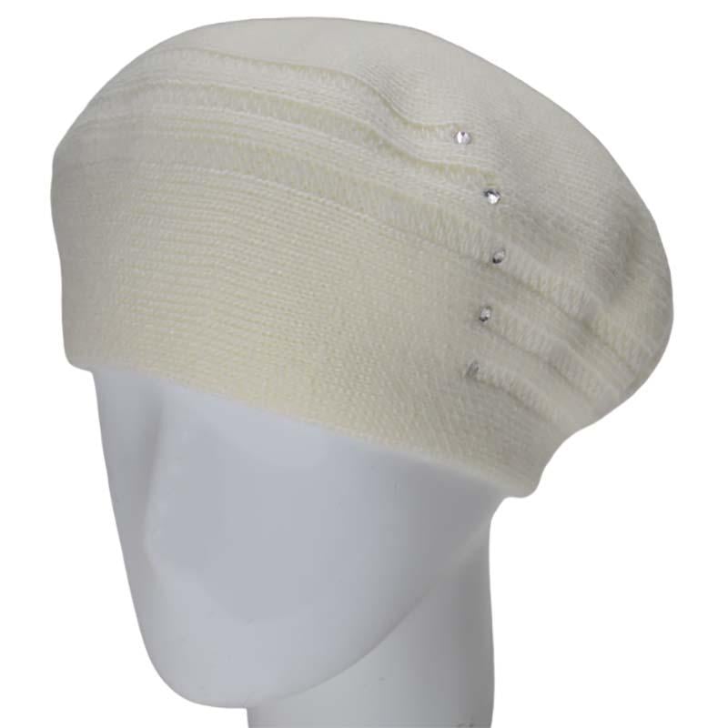 Берет жіночий Lirus Лінія подвійний напіввовняний Молочний (119080)