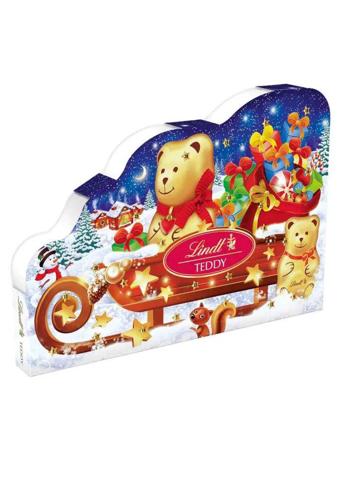 ᐉ Адвент календарь LINDT Advent Calendar Teddy мишка Тедди на санках 265 г
