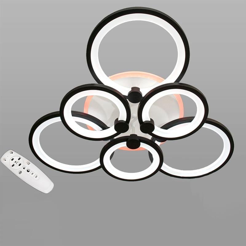 Потолочная люстра LED с диммером и подсветкой DS-D18014/33 LED 3color dimmer 130W Черный