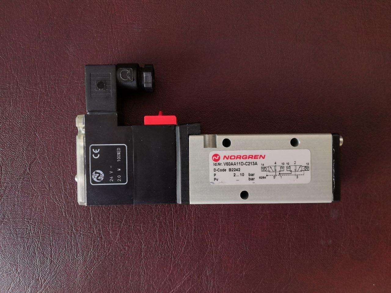 Клапан електромагнітний NORGREN 2x3/2 V60AA11D-C213A G1/8 NC-24VDC - фото 2 Клапан електромагнітний NORGREN 2x3/2 V60AA11D-C213A G1/8 NC-24VDC - фото 2