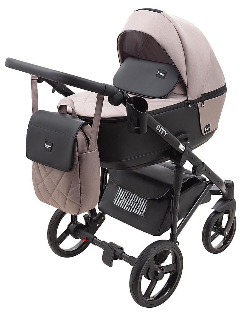 Коляска 2в1 Bair City Soft 455 Капучино/Черный (626213)