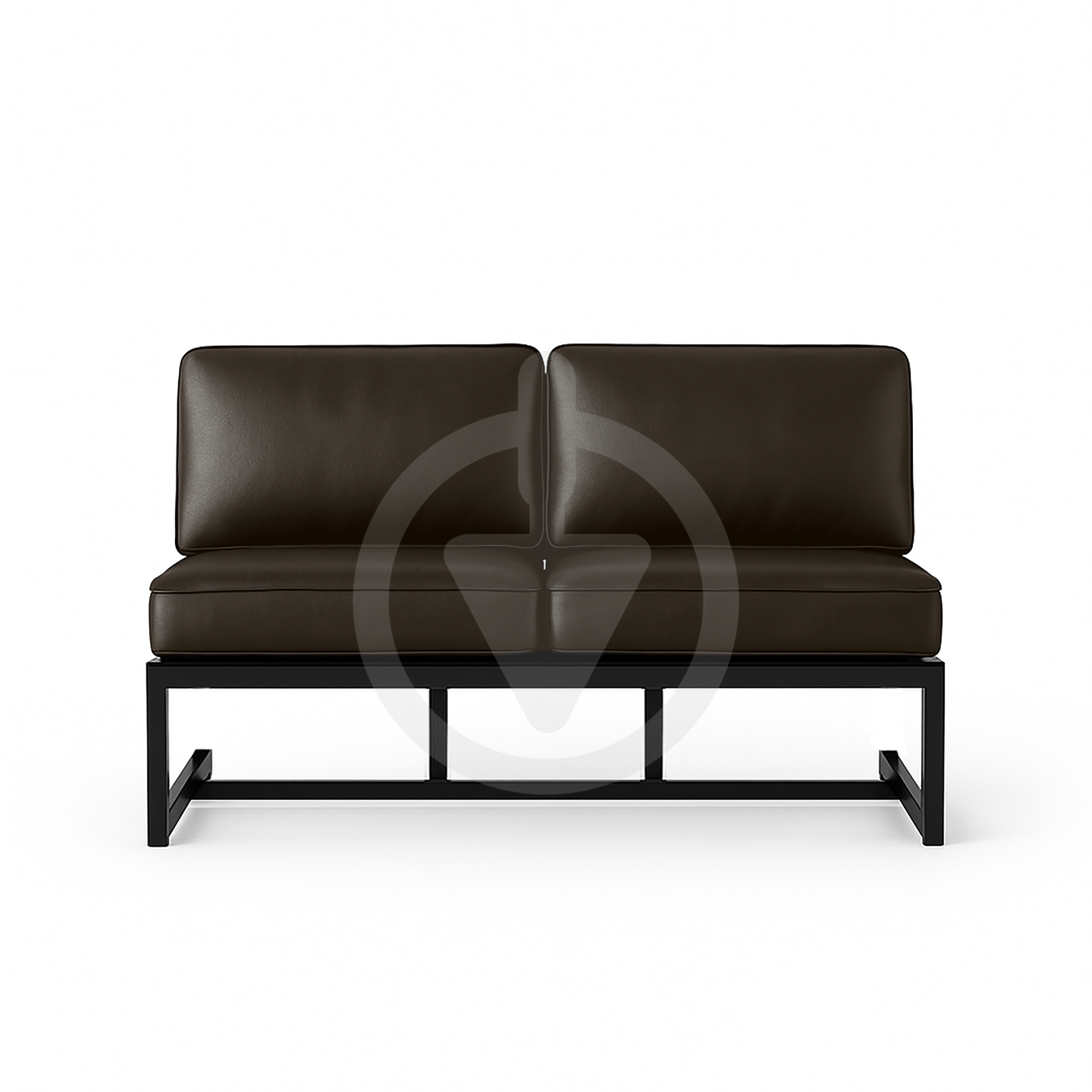 Диван металлический AVVS Атлас лофт экокожа 126 см Коричневый - фото 2 Диван металлический AVVS Атлас лофт экокожа 126 см Коричневый - фото 2