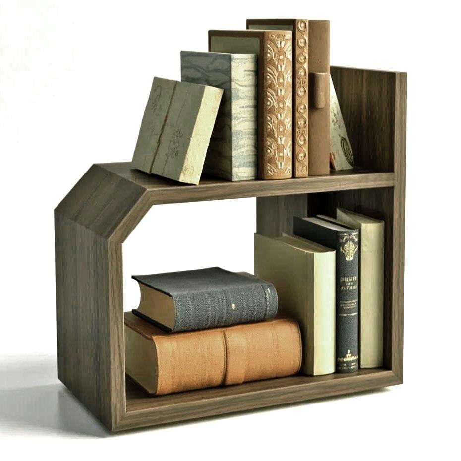 Полка книжная настольная из дерева Лабарис Палисандр (КПА-029702)