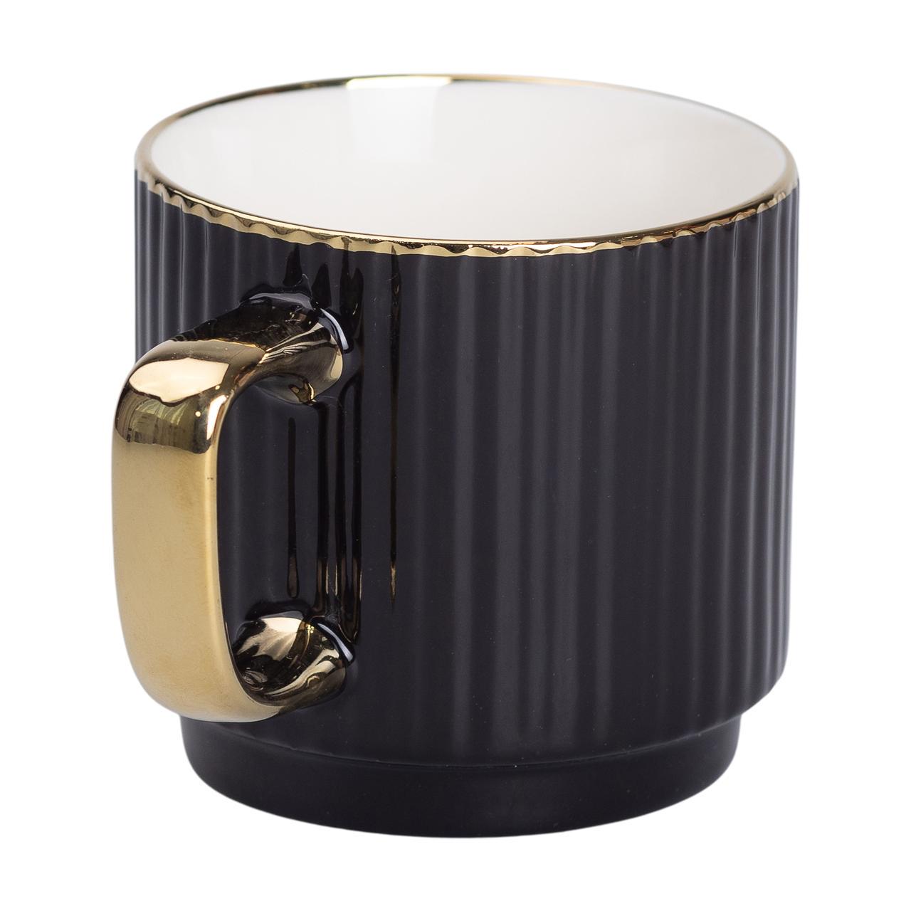 Чашка керамическая 300 мл Черный (RX-N231129B) - фото 4