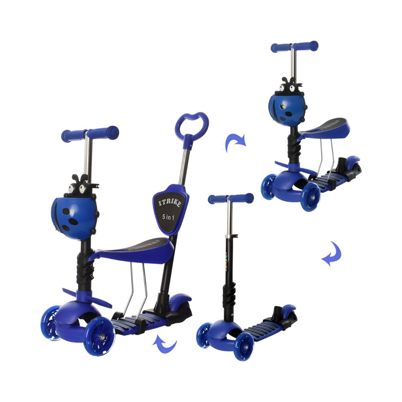 Самокат JR 3-026-DBL Темно-синий - фото 2 Самокат JR 3-026-DBL Темно-синий - фото 2