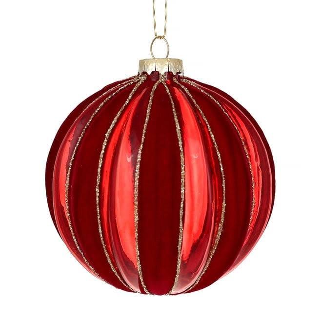 Набор шариков стеклянных новогодних 10 см 4 шт. (11754)