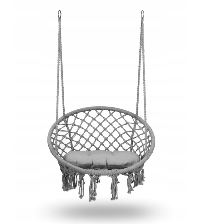 Крісло підвісне з подушкою BOHO Sofotel Сірий (100865) - фото 3 Крісло підвісне з подушкою BOHO Sofotel Сірий (100865) - фото 3
