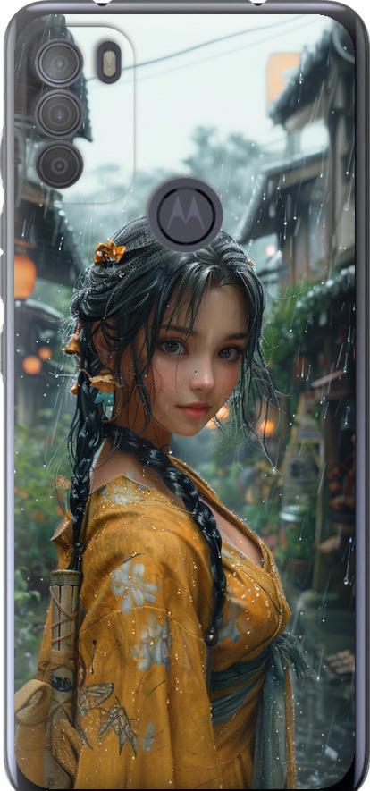 Чехол на Motorola G50 Anime-girl (6133u-2354-42517)