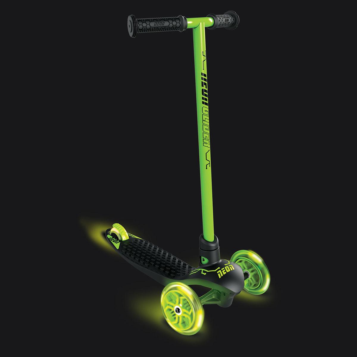 Самокат дитячий Neon Glider Air з підсвічуванням коліс Зелений (N100965) - фото 6