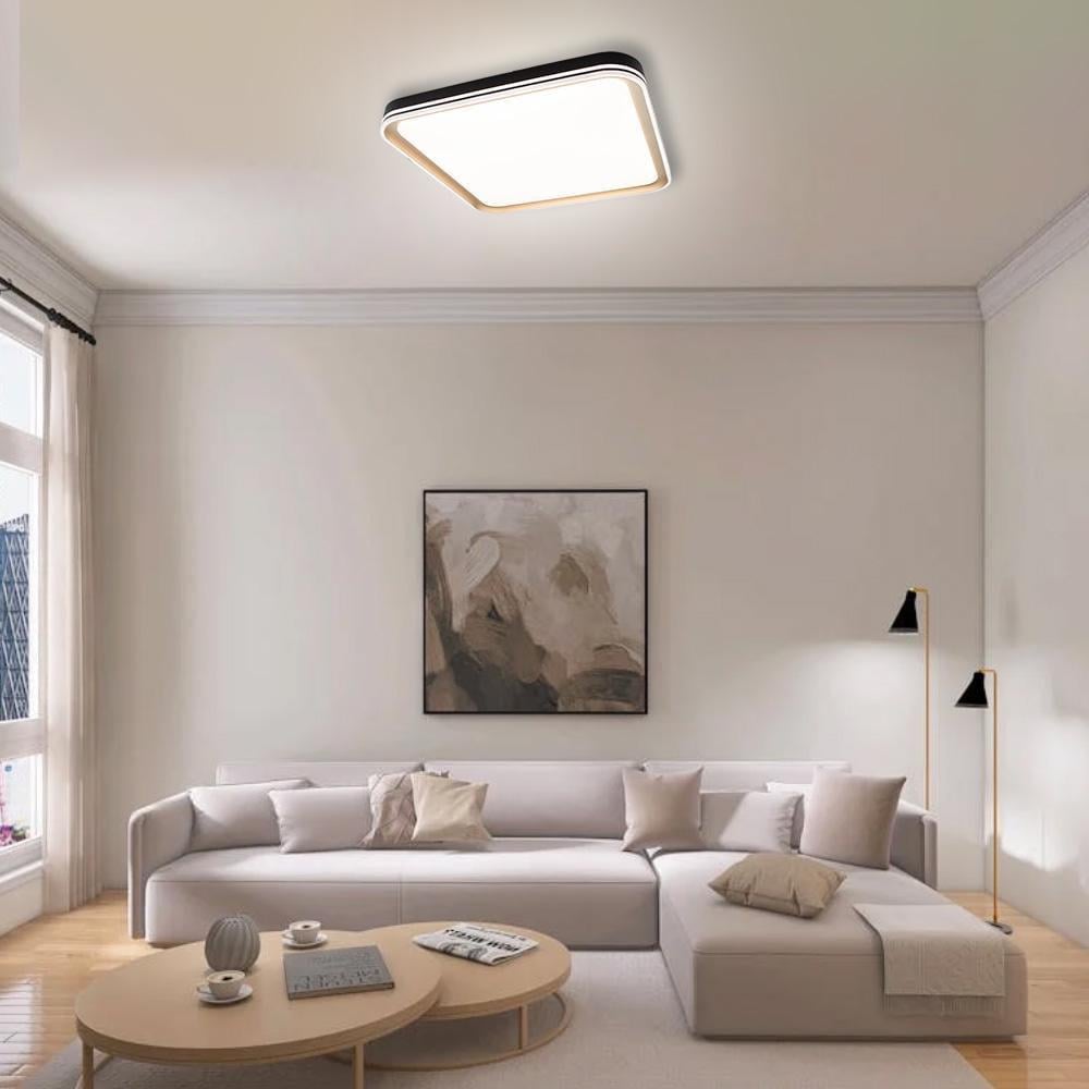 Світильник світлодіодний ESLLSE GABO S 90 Вт 505x505x85 мм Чорно-золотий (10575-2) - фото 7 Світильник світлодіодний ESLLSE GABO S 90 Вт 505x505x85 мм Чорно-золотий (10575-2) - фото 7