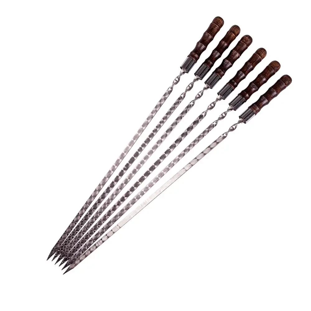 Шампура для шашлыка Gorillas BBQ SKK88 Бамбук 6 шт. 45 см (2628056036)