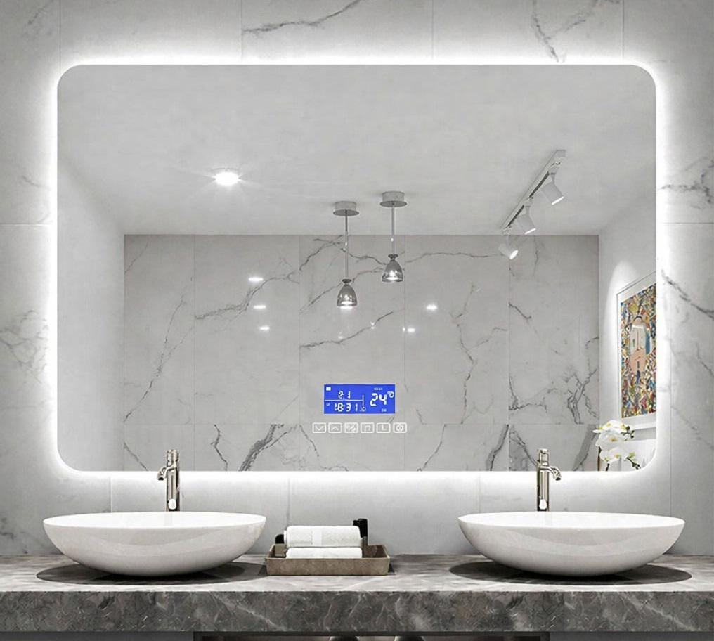 Зеркало Lecce с LED-подсветкой/Smart-блоком и подогревом 1200х800 мм (2112579)